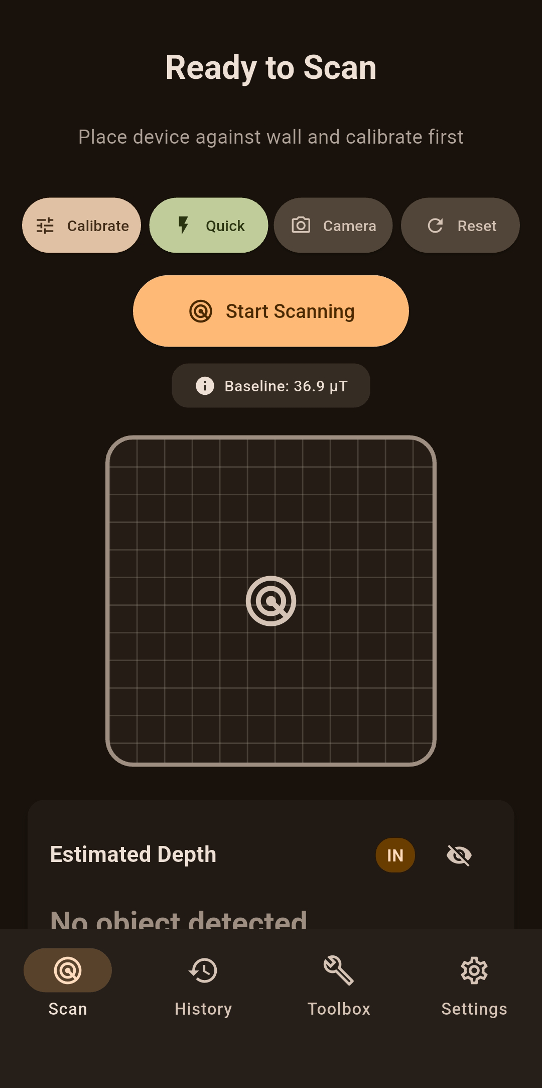 Stud Finder App Screenshot
